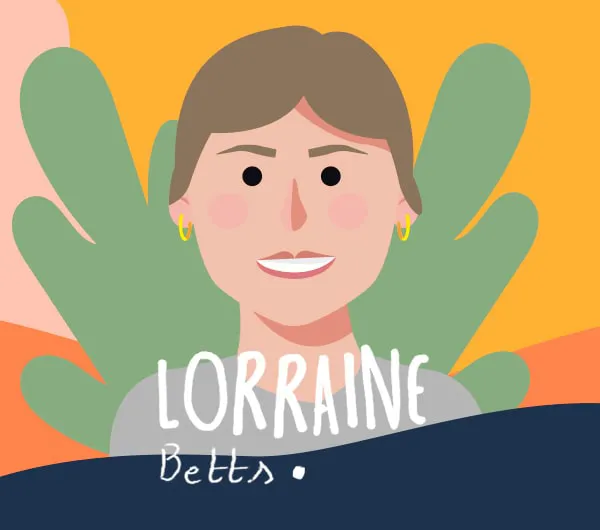 vector illustration of Nurse Lorraine Betts