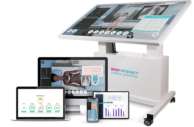 Body Interact is available in multiple devices. From an interactive table to mobile devices.