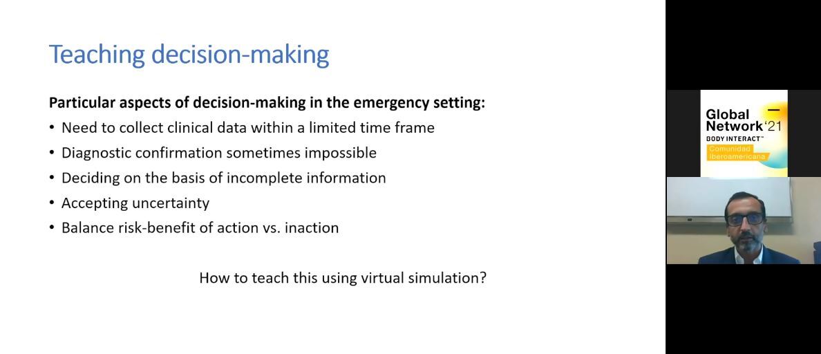 Particular aspects of decision-making in the emergency settings