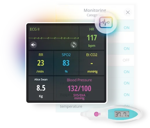 Body Interact Virtual Patient Simulator - Real-Time Monitoring