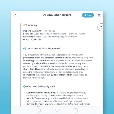 Transforming feedback: Exploring Body Interact’s AI-Powered Simulation Report