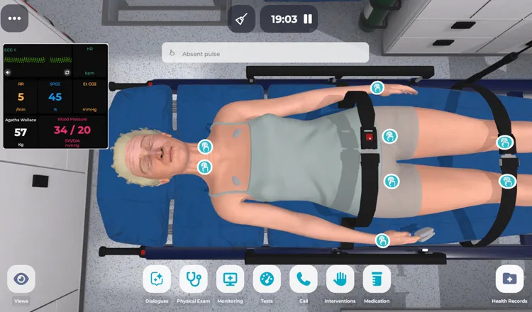 Training Cardiac Arrest Through Simulation